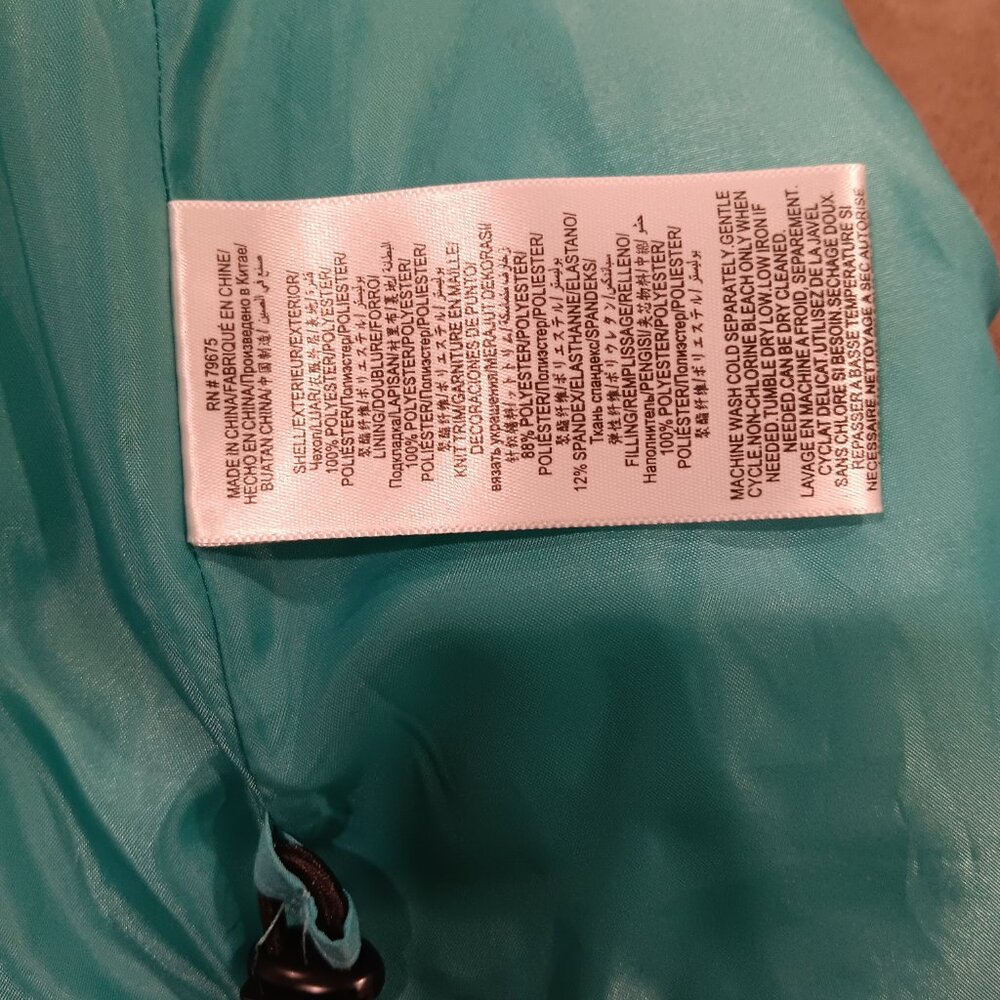 BGBG Generation premium performance teal puffer jacket / Size M - Picture 8 of 8